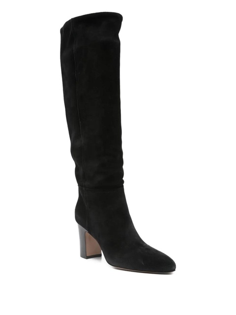 Paris Texas suede leather block-heel boots - Black - zdjęcie produktu nr 2