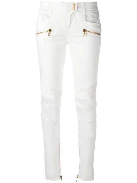 Balmain skinny biker trousers - White - zdjęcie produktu nr 1
