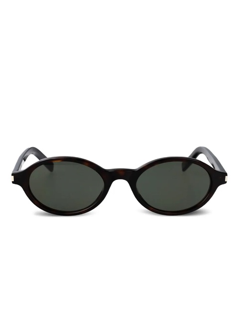 Saint Laurent Eyewear oval-frame sunglasses - Black - zdjęcie produktu nr 1