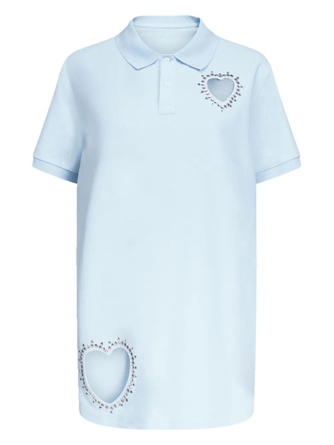 AREA crystal-embellished cut-out minidress - Blue - zdjęcie produktu nr 1