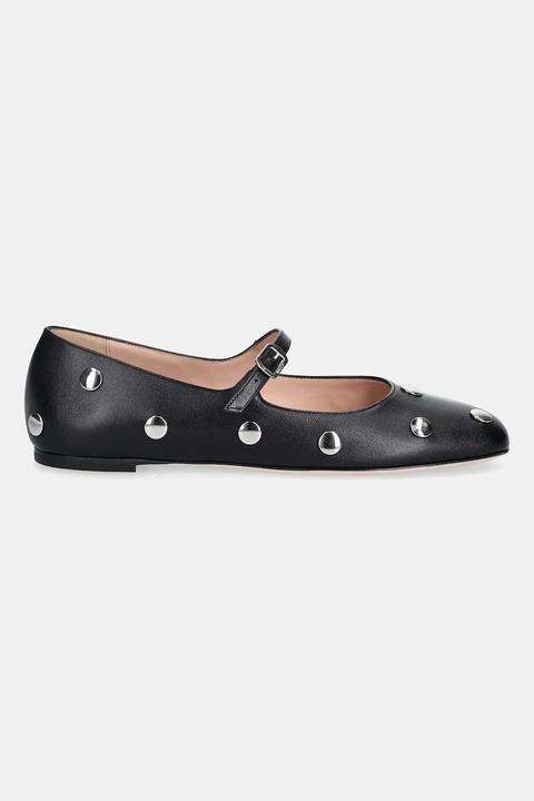 Bally baleriny skórzane BELKYS-BP kolor czarny WA051P - zdjęcie produktu nr 2