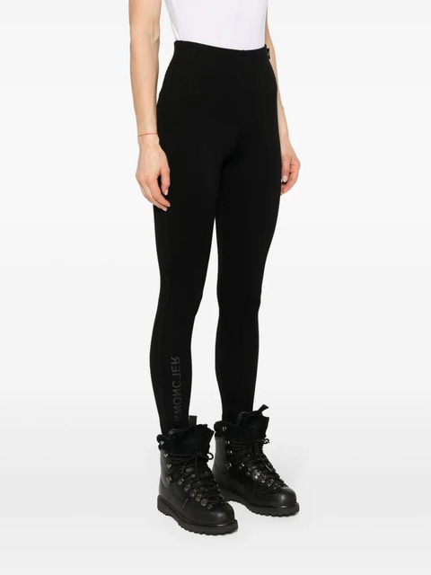 Moncler Grenoble rubberised-logo performance leggings - Black - zdjęcie produktu nr 2