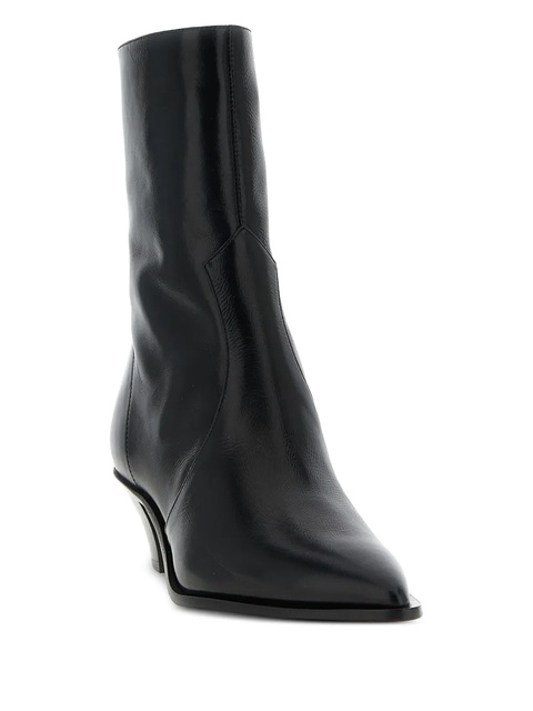 Aquazzura pointed-toe zip boots - Black - zdjęcie produktu nr 2