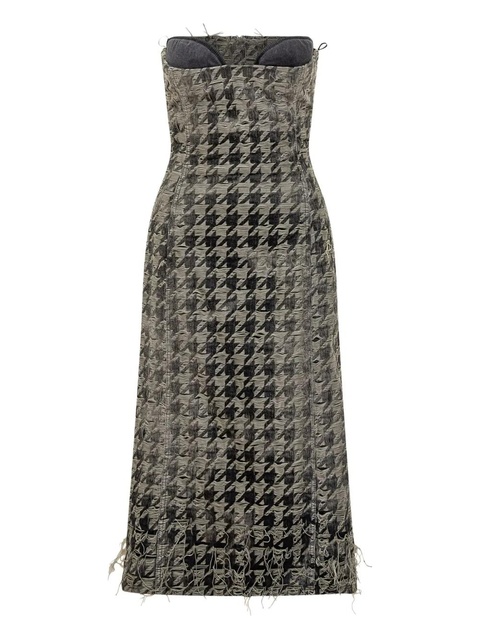 Diesel houndstooth frayed dress - Black - zdjęcie produktu nr 2