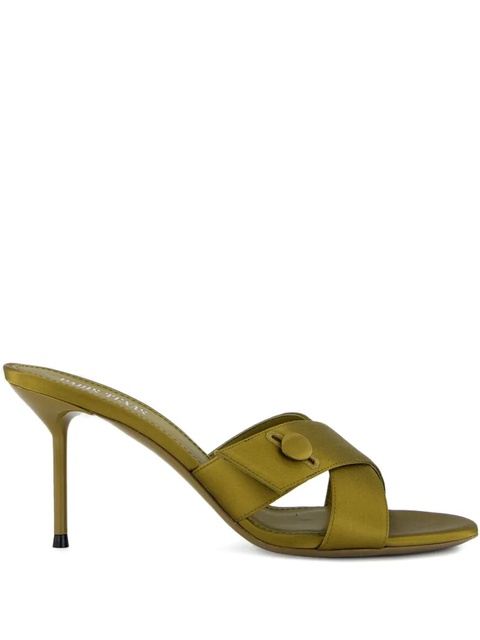 Paris Texas Lidia satin cross-strap sandals - Green - zdjęcie produktu nr 1