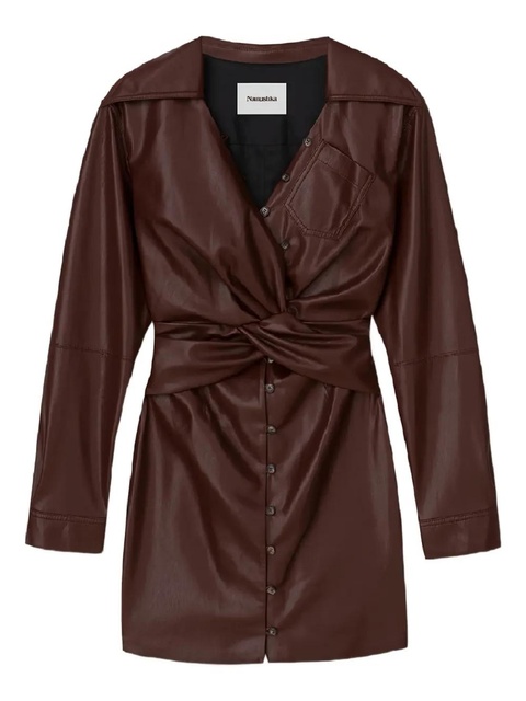 Nanushka Marto draped mini dress - Brown - zdjęcie produktu nr 1