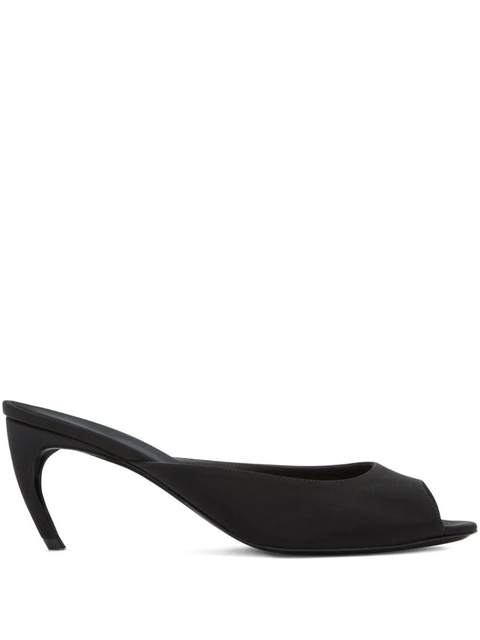 The Attico 65mm Ada peep-toe heeled mules - Black - zdjęcie produktu nr 1