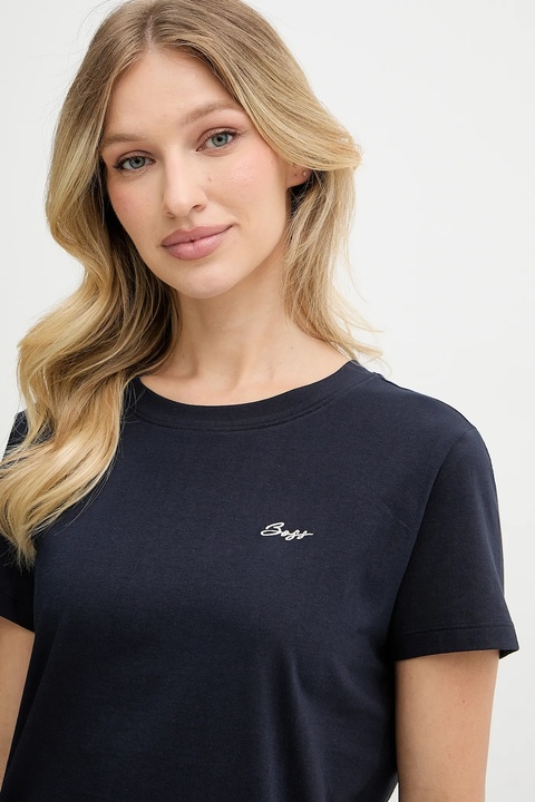 BOSS Orange t-shirt bawełniany damski kolor granatowy 50554015 - zdjęcie produktu nr 2