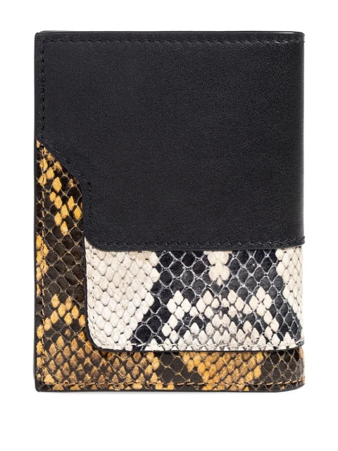 Marni leather snakeskin wallet - Black - zdjęcie produktu nr 1