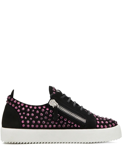 Giuseppe Zanotti Doris crystal-embellished sneakers - Black - zdjęcie produktu nr 1