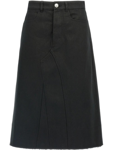Jil Sander denim midi skirt - Black - zdjęcie produktu nr 1