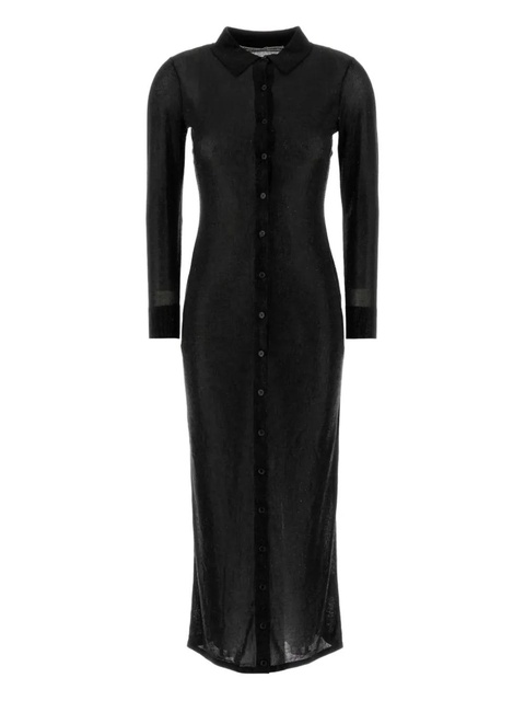 Alexander Wang embellished long shirt dress - Black - zdjęcie produktu nr 1
