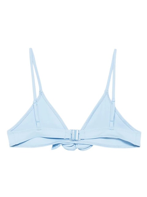 Coperni bow-detail ribbed bikini top - Blue - zdjęcie produktu nr 1