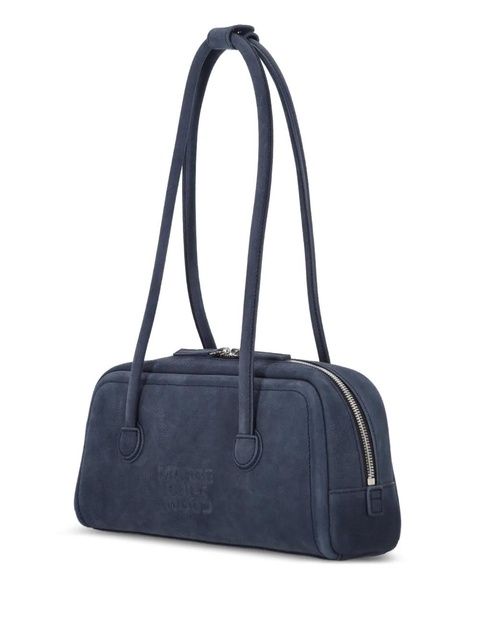 Marge Sherwood Soft Boston leather shoulder bag - Blue - zdjęcie produktu nr 1