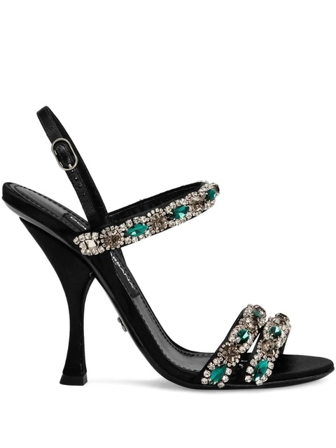 Dolce & Gabbana crystal-embellished sandals - Black - zdjęcie produktu nr 1