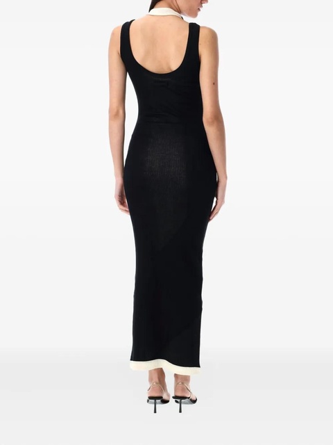 Jean Paul Gaultier ribbed cotton dress - Black - zdjęcie produktu nr 1