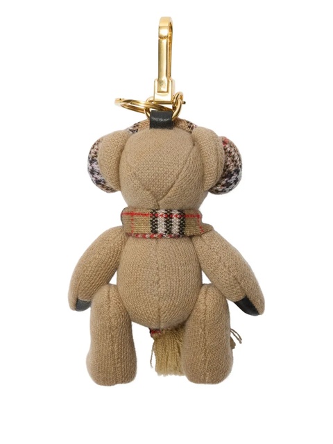 Burberry Thomas Bear check-scarf bag charm - Neutrals - zdjęcie produktu nr 1