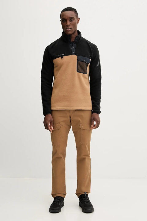 Mammut bluza sportowa Moonstone Hybrid kolor brązowy gładka 1014.06120 - zdjęcie produktu nr 2