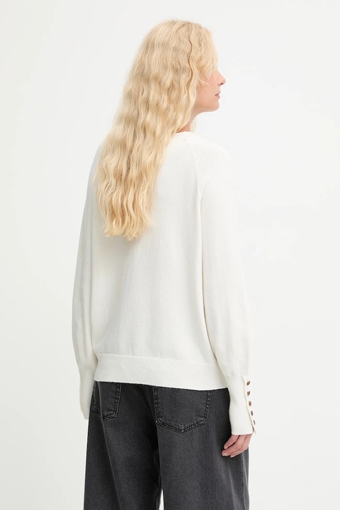 Answear.LAB sweter z wełną damski kolor beżowy lekki - zdjęcie produktu nr 2