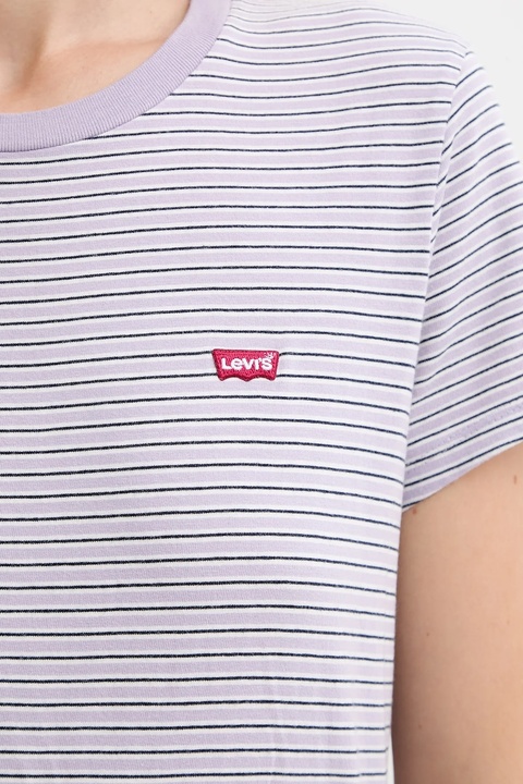 Levi's t-shirt bawełniany damski kolor fioletowy 39185 - zdjęcie produktu nr 2