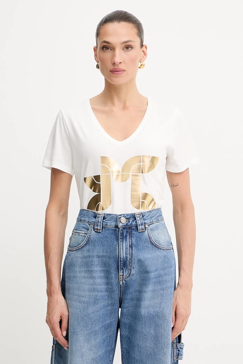 Morgan t-shirt damski kolor biały DEMO - zdjęcie produktu nr 1