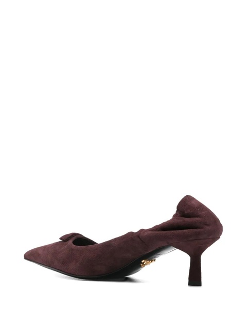 Prada pointed-toe kitten-heel pumps - Red - zdjęcie produktu nr 2