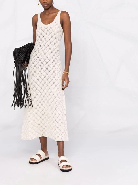 Chloé shell-knit cashmere dress - White - zdjęcie produktu nr 2