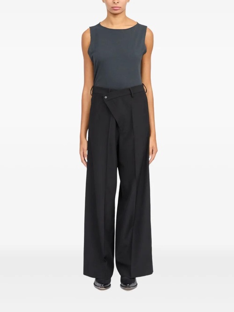MM6 Maison Margiela off-centre trousers - Black - zdjęcie produktu nr 1