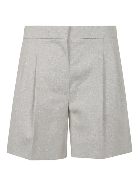 Max Mara pintuck detailing shorts - Silver - zdjęcie produktu nr 1