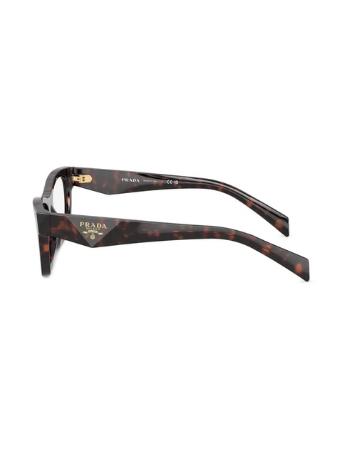 Prada Eyewear rectangle-frame glasses - Brown - zdjęcie produktu nr 2