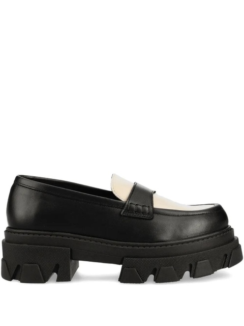 ALOHAS 55mm two-tone platform loafers - Black - zdjęcie produktu nr 1