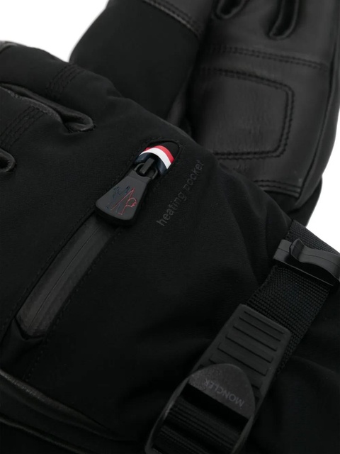Moncler Grenoble padded zip-pocket gloves - Black - zdjęcie produktu nr 1