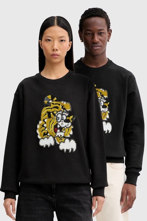 Kenzo bluza bawełniana x Verdy kolor czarny z aplikacją FF58SW2764MC.99J - zdjęcie produktu nr 1