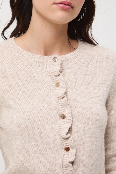 Medicine kardigan z wełną damskie kolor beżowy - zdjęcie produktu nr 1