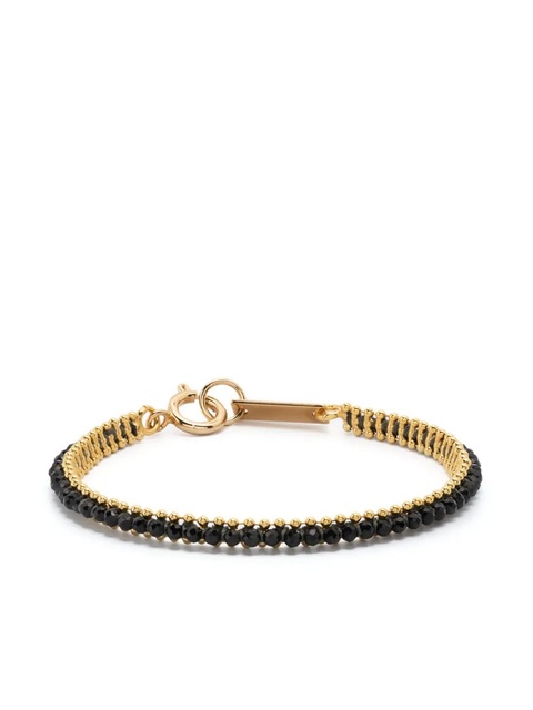 ISABEL MARANT engraved-logo beaded bracelet - Gold - zdjęcie produktu nr 1
