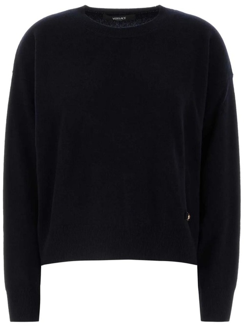 Versace logo-plaque sweater - Blue - zdjęcie produktu nr 1