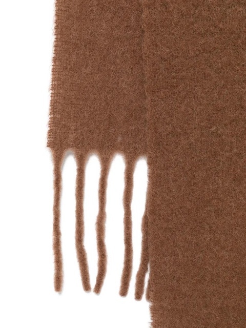 Alysi fringed wool scarf - Brown - zdjęcie produktu nr 2