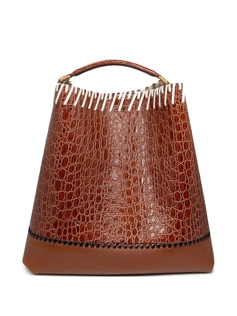 DRIES VAN NOTEN leather bucket bag - Brown - zdjęcie produktu nr 1