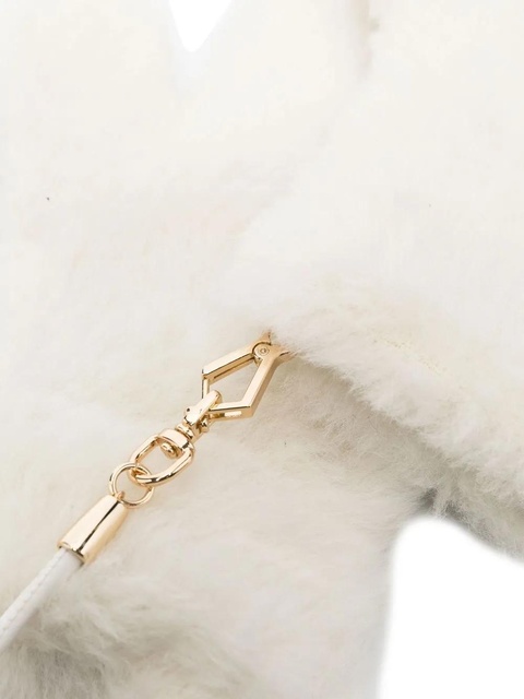 Max Mara detachable-strap wool mittens - White - zdjęcie produktu nr 2