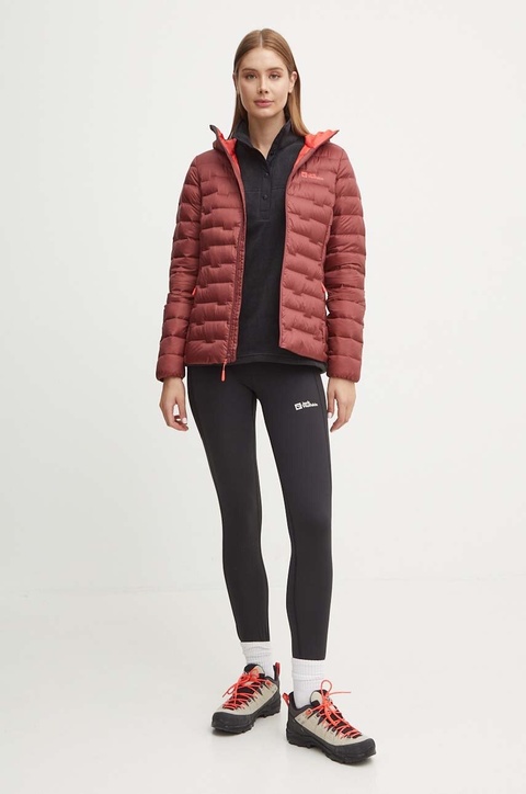 Jack Wolfskin legginsy sportowe Klintal damskie kolor czarny gładkie 1508901 - zdjęcie produktu nr 2