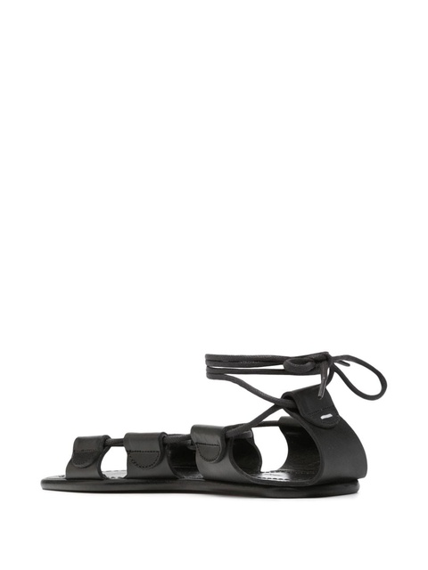 Maison Margiela laced leather sandals - Black - zdjęcie produktu nr 2