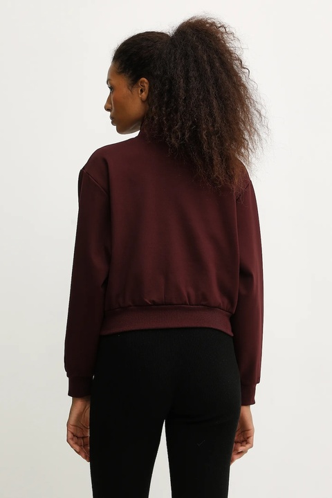 Guess bluza FABIA damska kolor bordowy z aplikacją V5BQ00 KCX22 - zdjęcie produktu nr 1