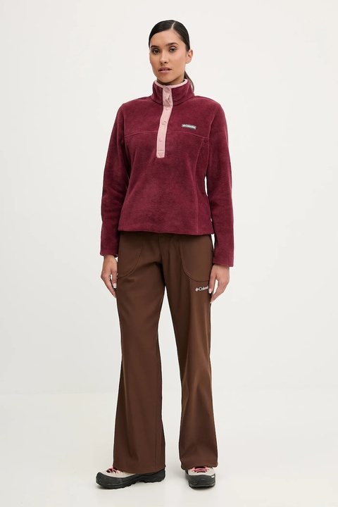 Columbia bluza sportowa Benton Springs kolor bordowy wzorzysta 2085651 - zdjęcie produktu nr 2