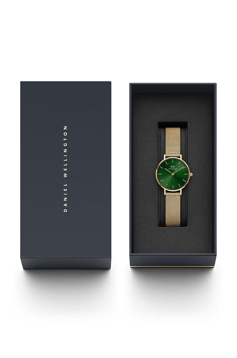 Daniel Wellington zegarek Petite Emerald 28 damski kolor złoty - zdjęcie produktu nr 1