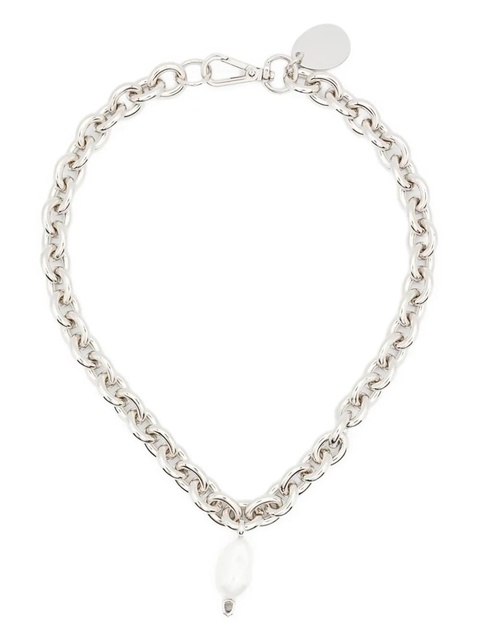 Simone Rocha pearl-drop chain necklace - Silver - zdjęcie produktu nr 1