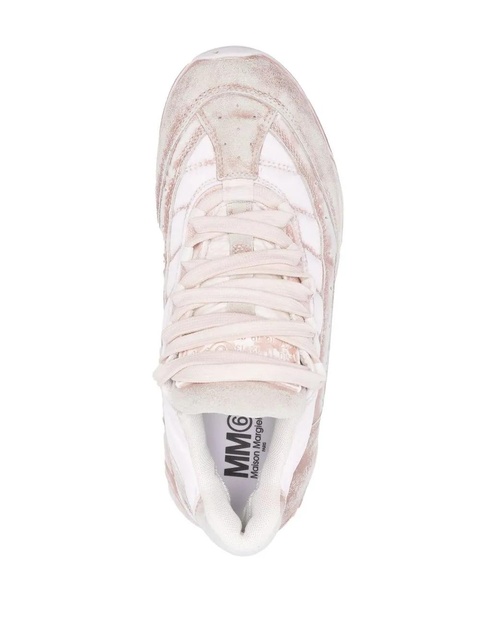 MM6 Maison Margiela panelled low-top sneakers - Pink - zdjęcie produktu nr 2