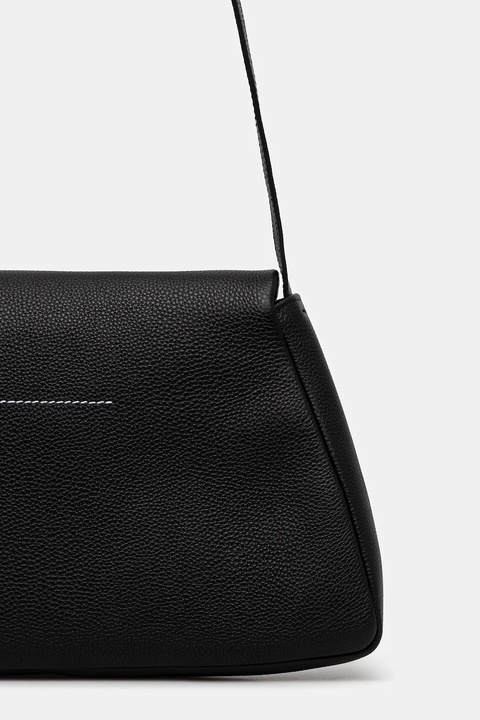 MM6 Maison Margiela torebka skórzana kolor czarny SB5ZH0023.P7255.T8013 - zdjęcie produktu nr 1