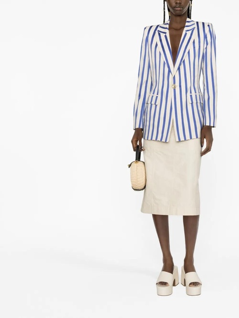 Vivienne Westwood striped cotton blazer - Neutrals - zdjęcie produktu nr 2