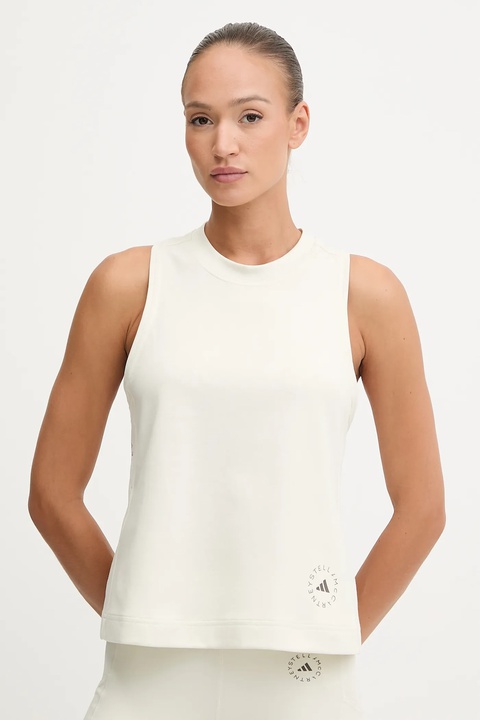 adidas by Stella McCartney top treningowy kolor beżowy JW4479 - zdjęcie produktu nr 1