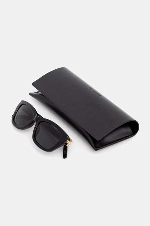 Saint Laurent okulary przeciwsłoneczne damskie kolor brązowy SL M153 - zdjęcie produktu nr 2